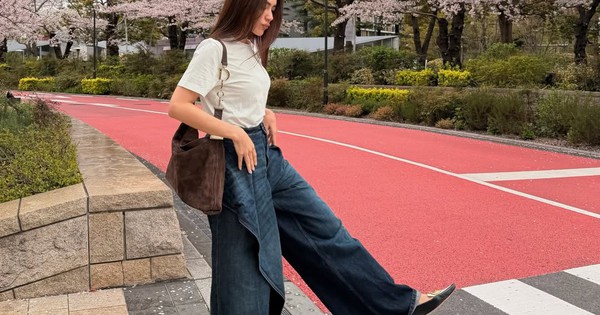 Làm mới tủ đồ mùa hè với quần jeans ống rộng trẻ trung