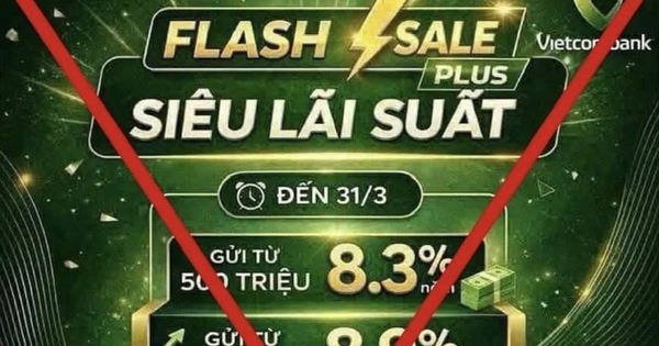 Vietcombank cảnh báo lừa đảo siêu lãi suất