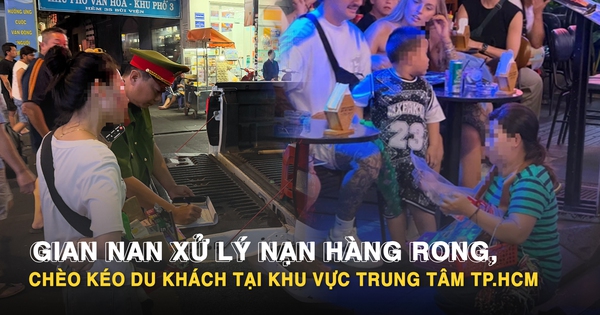 Công an phường Bến Thành ra quân xử lý nạn hàng rong, chèo kéo du khách