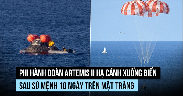 Đội bay Artemis 2 của NASA đáp an toàn sau chuyến du hành 10 ngày đến mặt trăng
