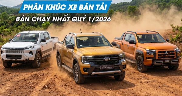 Toyota Hilux hạ nhiệt, Ford Ranger giữ 'ngôi vương' doanh số xe bán tải quý 1/2026