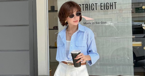 Cá tính xuống phố cùng quần shorts trắng