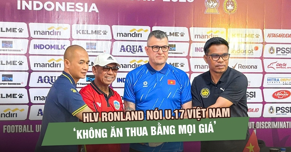 Trước trận gặp Indonesia, HLV Ronland nói U.17 Việt Nam ‘không ăn thua bằng mọi giá’