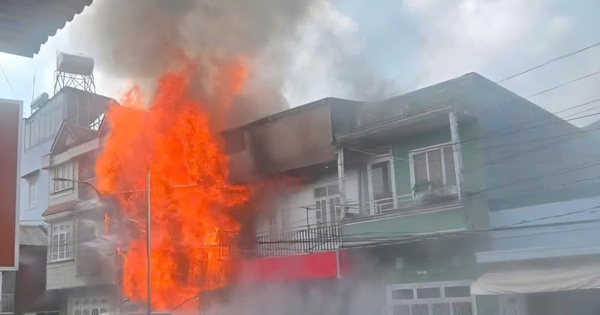 Cháy nhà ở phường Cam Ly - Đà Lạt, cả khu dân cư hoảng loạn