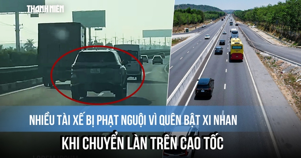 Nhiều tài xế bị phạt nguội vì quên bật xi nhan khi chuyển làn trên cao tốc