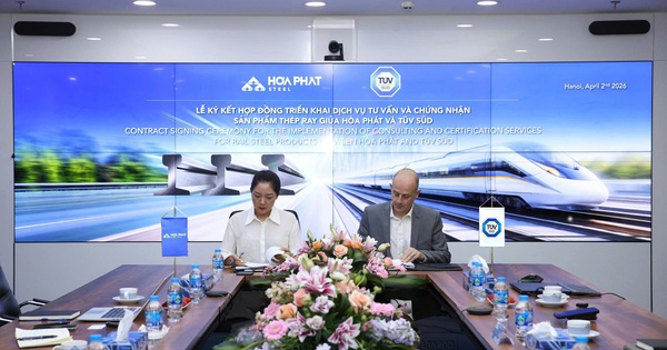 TÜV SÜD Rail GmbH (Đức) sẽ kiểm định chất lượng ray đường sắt của Hòa Phát