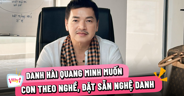 Danh hài Quang Minh muốn con trai theo nghề, đặt sẵn nghệ danh