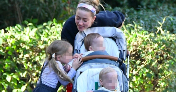 Amber Heard lui về ở ẩn cùng 3 con sau sóng gió