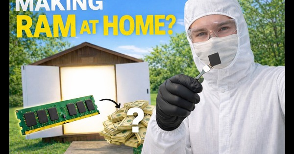 Giá RAM tăng 'phi mã', YouTuber tự xây phòng thí nghiệm để đúc chip nhớ