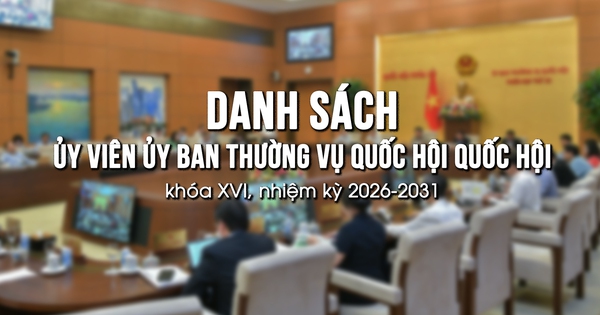 Danh sách Ủy viên Ủy ban thường vụ Quốc hội khóa XVI, nhiệm kỳ 2026 - 2031