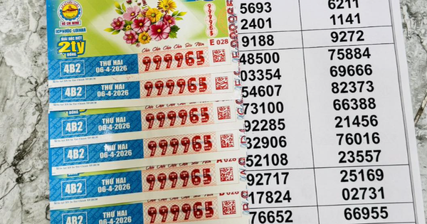 Mua 6 tờ vé tứ quý 9999, người đàn ông ở TP.HCM trúng xổ số miền Nam