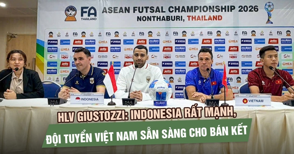 HLV Giustozzi: Indonesia rất mạnh, đội tuyển Việt Nam sẵn sàng cho bán kết futsal Đông Nam Á 2026