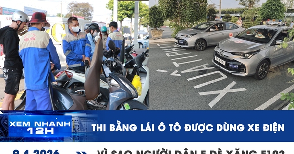Xem nhanh 12h: Thi bằng lái ô tô được dùng xe điện | Vì sao người dân còn e dè xăng E10?