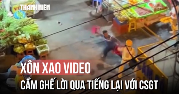 Xác minh vụ người đàn ông cầm ghế lời qua tiếng lại với CSGT ở TP.HCM