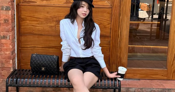 Điểm nhấn nhẹ nhàng nhưng nổi bật từ áo sơ mi trắng