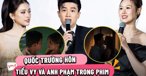 Quốc Trường 'khóa môi' hai mỹ nhân Tiểu Vy và vợ Anh Đức