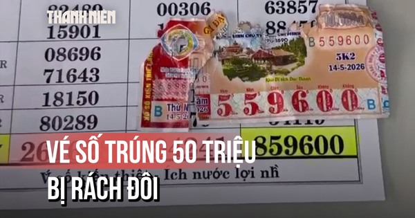 Hy hữu tờ vé số trúng 50 triệu bị rách đôi dưới ruộng: Đại lý tiết lộ cơ hội nhận thưởng