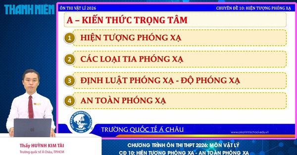 BÍ QUYẾT ÔN THI THPT 2026 | Môn vật lý | Chuyên đề 10 | Hiện tượng phóng xạ và an toàn phóng xạ