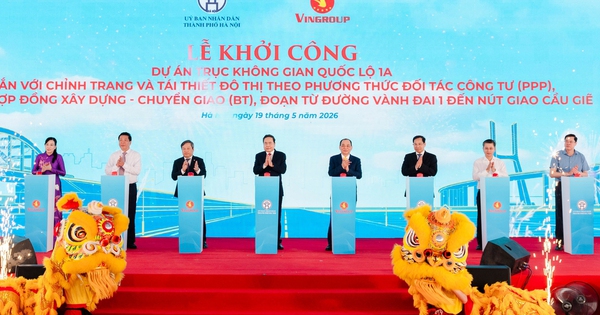Hà Nội khởi công tuyến đường 16 làn xe đầu tiên - trục không gian QL1A