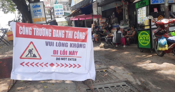 Đã đặt biển báo và khai thông cống thoát nước
