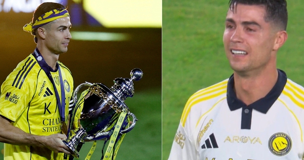 Vô địch Saudi Pro League ở tuổi 41, Ronaldo vẫn bật khóc như lần đầu giành cúp