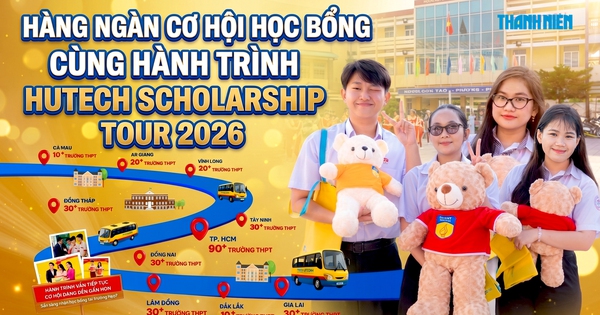 HUTECH Scholarship Tour 2026: 15.000 suất học bổng và hành trình lan tỏa giáo dục đến người trẻ