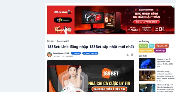 Dịch vụ cá độ, cờ bạc quảng cáo bằng đủ chiêu trò