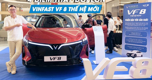 VinFast VF 8 thế hệ mới 'lột xác' thế nào so với đời trước?