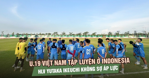 U.19 Việt Nam tập luyện ở Indonesia, HLV Yutaka Ikeuchi không sợ áp lực