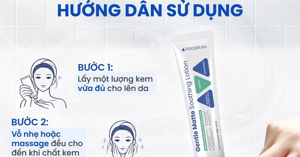 Hướng dẫn sử dụng lotion làm khỏe da Trioderrma Gentle Matte Soothing Lotion chuẩn y khoa