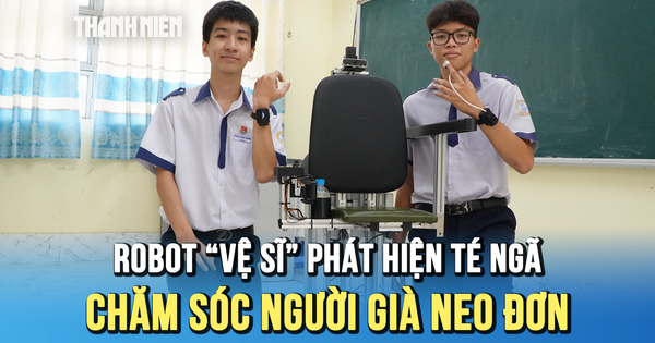 Nam sinh lớp 11 chế tạo ghế robot 'vệ sĩ' chăm sóc người già neo đơn