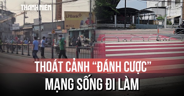 Hết cảnh leo rào 'đánh cược' tính mạng đi làm khi dải phân cách được mở