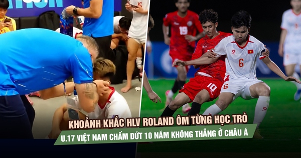 Khoảnh khắc HLV Roland ôm từng học trò: U.17 Việt Nam chấm dứt 10 năm không thắng ở châu Á