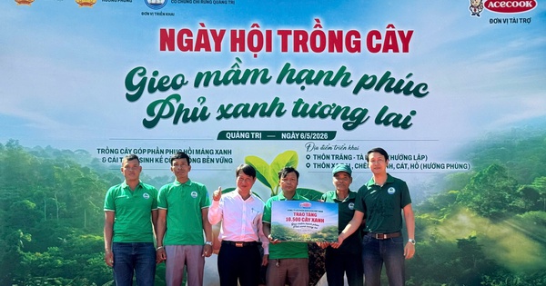 Acecook Việt Nam khởi động dự án trồng 10.500 cây xanh