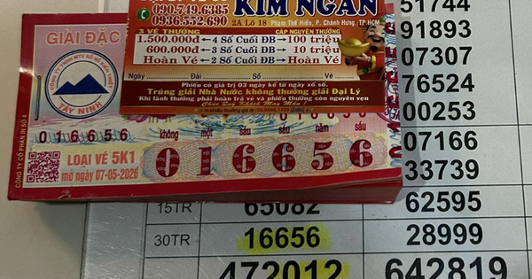 Mua 160 tờ vé số, một người ở TP.HCM trúng 4.8 tỉ đồng xổ số miền Nam