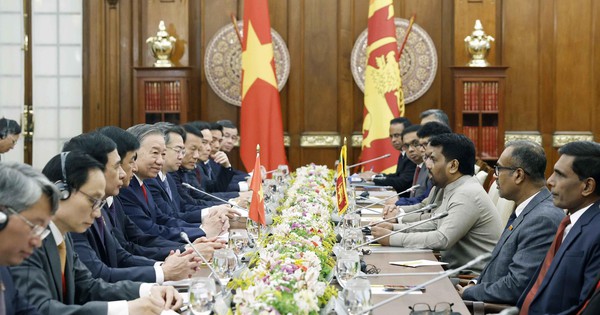 Tổng Bí thư, Chủ tịch nước Tô Lâm hội đàm với Tổng thống Sri Lanka