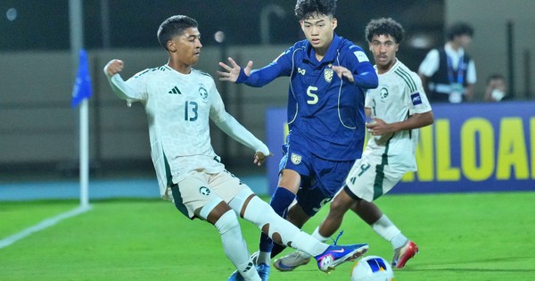 U.17 Thái Lan thua Ả Rập Xê Út, bị loại ngay vòng bảng châu Á
