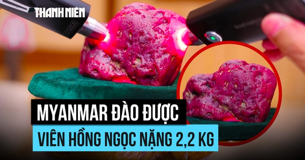 Myanmar giới thiệu viên hồng ngọc nặng 2,2 kg