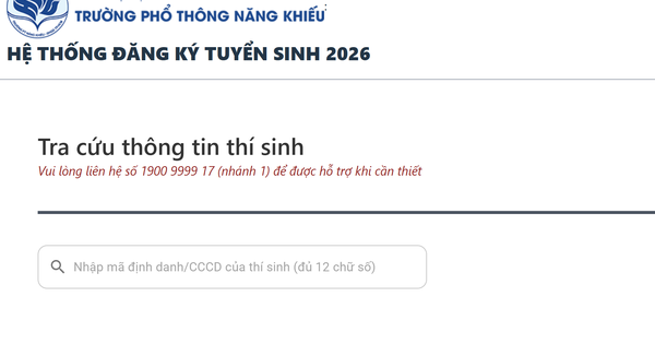 22 giờ công bố kết quả lớp 10 Trường Phổ thông Năn