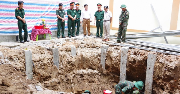 Quảng Trị: Thi công bệnh viện, phát hiện 4 hài cốt liệt sĩ