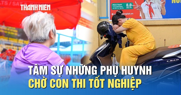 Thi tốt nghiệp THPT: Xúc động người bà 72 tuổi đội nắng chờ cháu trước cổng trường