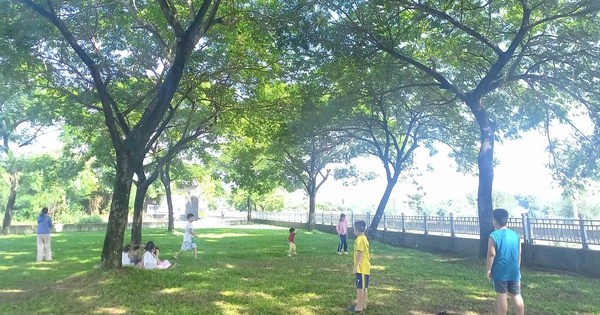 Thay điện thoại bằng công viên xanh mát, nơi này đang hút đô