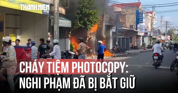 Nghi án phóng hỏa tiệm photocopy trên Quốc lộ 57B: Nghi phạm