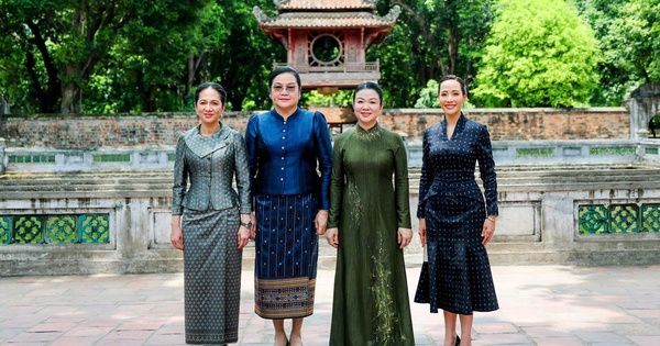 Phu nhân Thủ tướng Lê Minh Hưng cùng phu nhân Thủ tướng 3 nư
