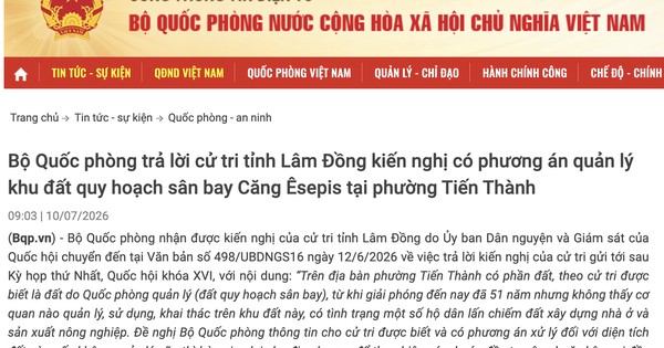 Vietnam Defense Ministry to Address 51-Year-Old Abandoned Airport Land Issue