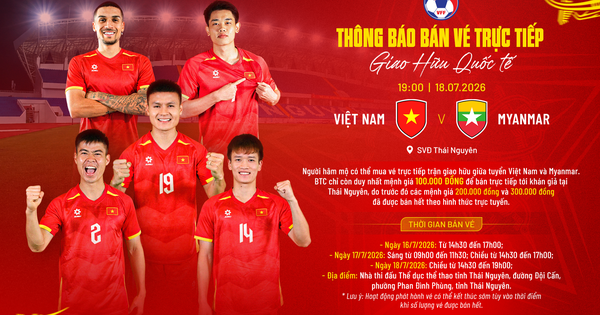 Đội tuyển Việt Nam - Myanmar: Lần đầu đá sân Thái Nguyên gần 20.000 chỗ ngồi, giá vé rất mềm