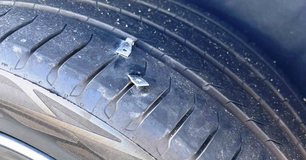 Metal Debris Causes Flat Tires on Vietnam Expressway