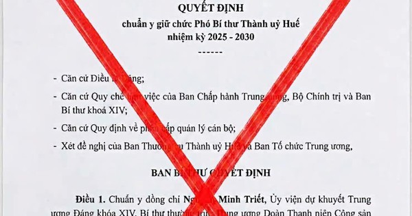 Vietnam: Hue Authorities Warn of Fake Appointment Document