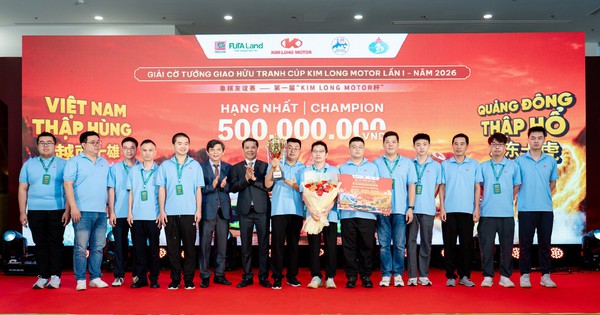 'Quảng Đông Thập Hổ' đạt hạng nhất giải cờ tướng giao hữu tranh cúp Kim Long Motor