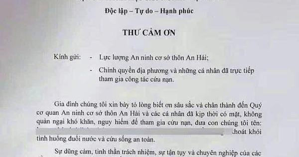 Đà Nẵng: Xúc động thư cảm ơn những người cứu bé trai 7 tuổi bị đuối nước